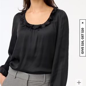 Jcrew Ruffleneck top
